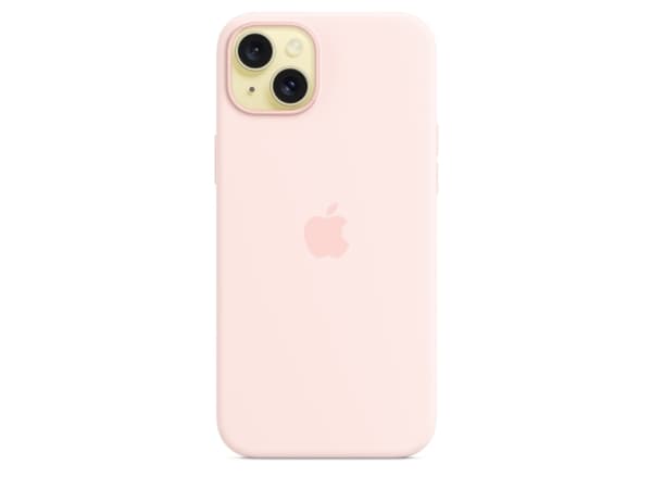 Apple iPhone 15 Plus Silicone Case with MagSafe - Light Pink, Cover, Apple, iPhone 15 Plus, 17 cm (6.7"), Pink