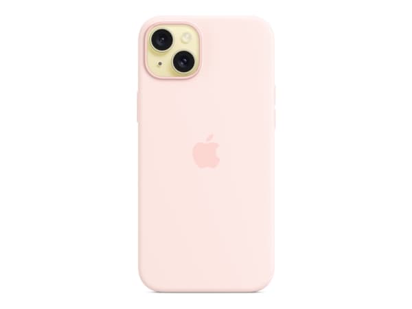 Apple iPhone 15 Plus Silicone Case with MagSafe - Light Pink, Cover, Apple, iPhone 15 Plus, 17 cm (6.7"), Pink