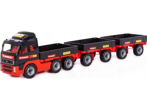 Polesie 94339 Planbil med 2 hengere