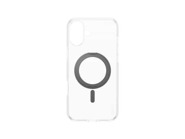 PanzerGlass CARE by ® Feature Case Transparent w. Black Kickstand & MagSafe iPhone 16 Plus, Cover, Apple, Apple - iPhone 16 Plus, Transparent