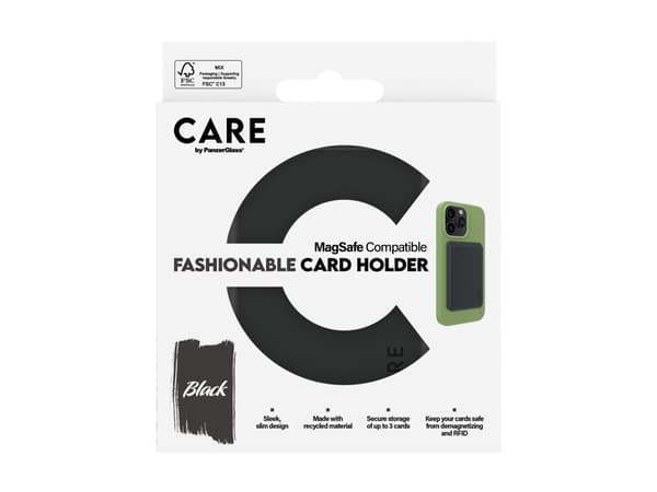 CARE by PanzerGlass - Magnetisk korthållare - MagSafe-kompatibilitet - sortera