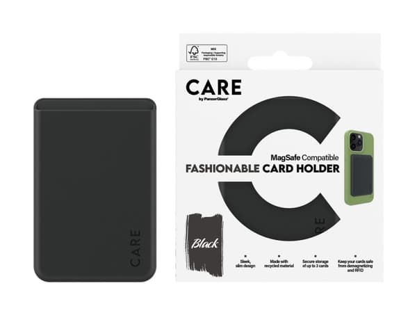 CARE by PanzerGlass - Magnetisk korthållare - MagSafe-kompatibilitet - sortera