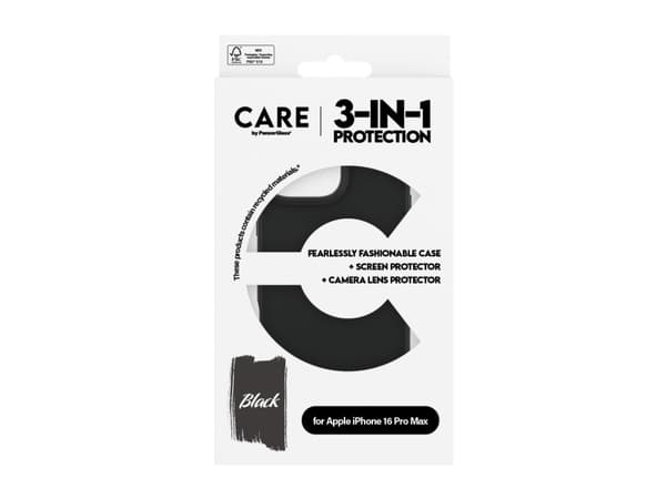 CARE by PanzerGlass - Baksidedeksel for mobiltelefon - aluminiumslegering, oleofobisk belegg, polyethlen-tereftalat (PET), silikonbelegg, termoplast-