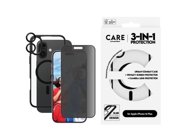 CARE by PanzerGlass - Baksidedeksel for mobiltelefon - flaggskip - MagSafe-samsvar - aluminiumslegering, polykarbonat (PC), polyethlen-tereftalat (PE