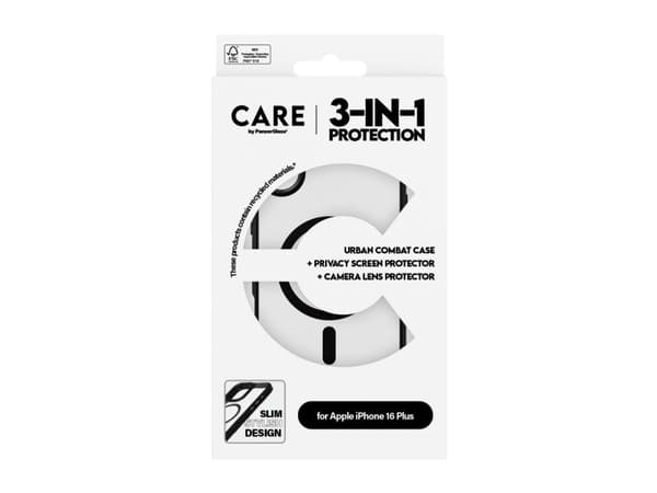 CARE by PanzerGlass - Baksidedeksel for mobiltelefon - flaggskip - MagSafe-samsvar - aluminiumslegering, polykarbonat (PC), polyethlen-tereftalat (PE
