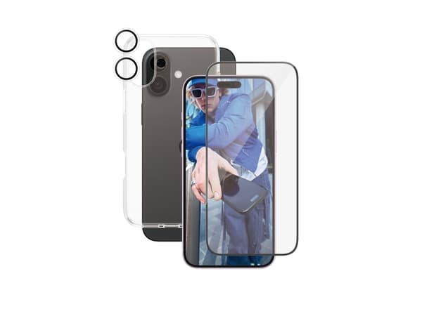 PanzerGlass CARE by ® Flagship 3-in-1 Bundle iPhone 16 Plus, Apple, Apple - iPhone 16 Plus, Dry application, Scratch resistant, Shock resistant, Tran