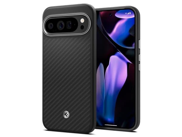 Spigen Enzo Aramid, Omslag, Google, Google Pixel 9 Pro XL (2024), 17,3 cm (6.8"), Svart