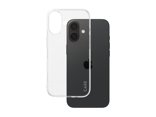 PanzerGlass CARE by ® Fashionable Case Transparent X-Ray Soft Basic iPhone 16, Cover, Apple, Apple - iPhone 16, Transparent