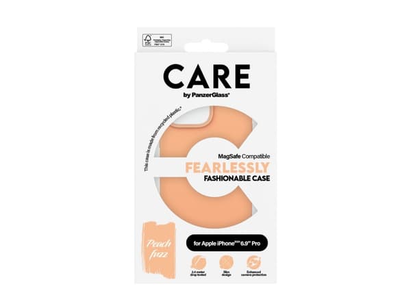 CARE by PanzerGlass - Bakdeksel til mobiltelefon - MagSafe-kompatibilitet - Polykarbonat (PC), termoplastisk polyuretan (TPU), Oleofobisk belegg, mik