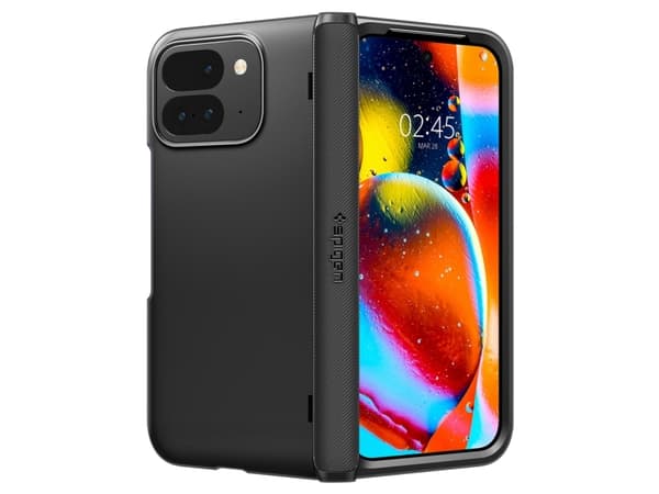 Spigen Slim Armor Pro, Omslag, Google, Google Pixel 9 Pro Fold (2024), 20,3 cm (8"), Svart