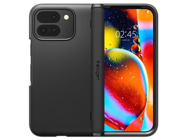 Spigen Slim Armor Pro, Omslag, Google, Google Pixel 9 Pro Fold (2024), 20,3 cm (8"), Svart