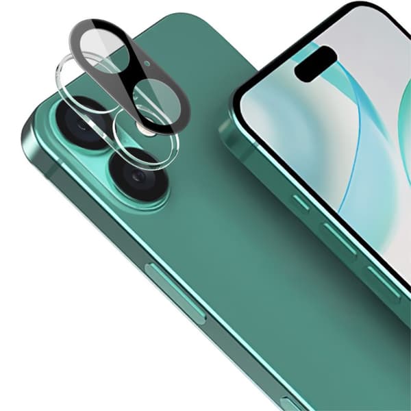 Imak Härdat Glas Linsskydd iPhone 16 Plus Svart