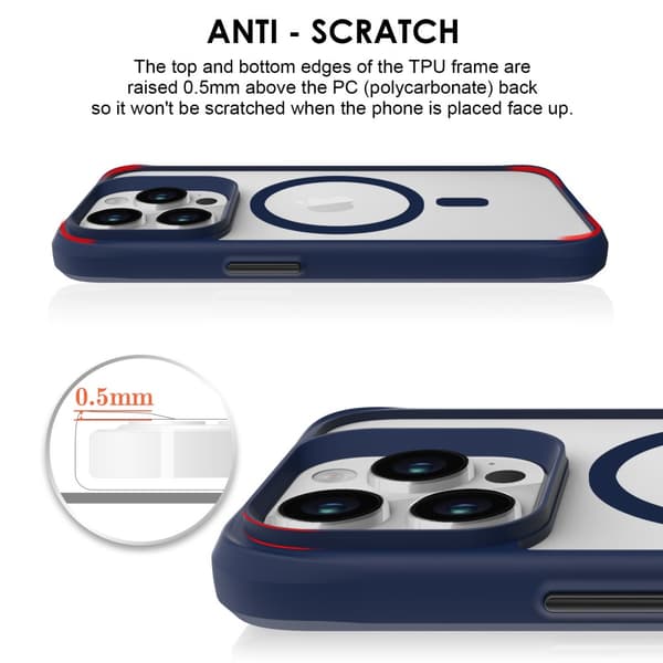 Magnetic MagSafe Skal iPhone 16 Pro Blå