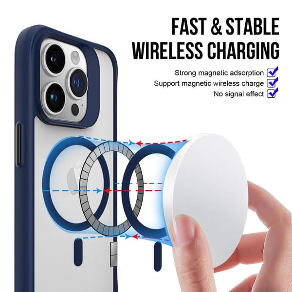 Magnetic MagSafe Skal iPhone 16 Pro Blå