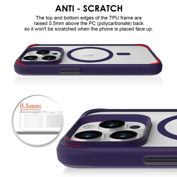 Magnetic MagSafe Skal iPhone 16 Pro Max Lila