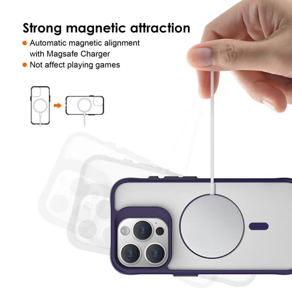 Magnetic MagSafe Skal iPhone 16 Pro Max Lila
