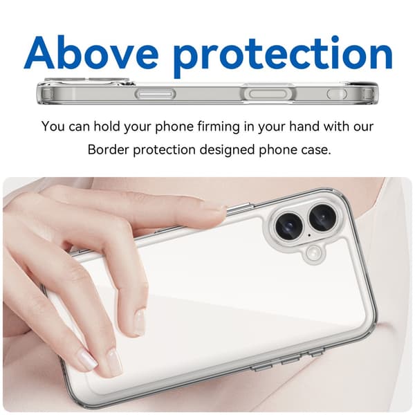 Hybrid Edge Case iPhone 16 Plus Transparent