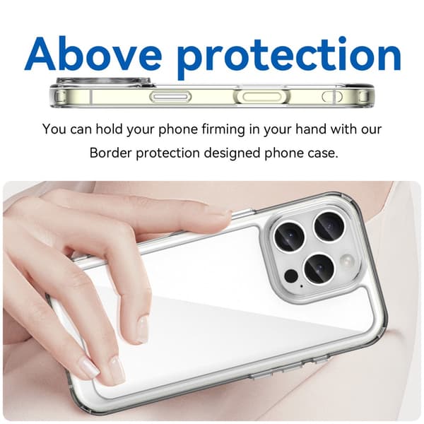 Hybrid Edge Case iPhone 16 Pro Transparent