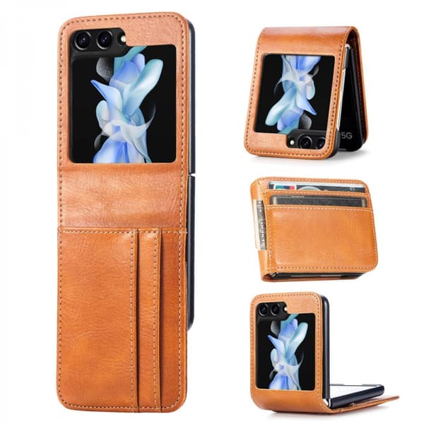 Mobilfodral Samsung Galaxy Z Flip 6 Cognac