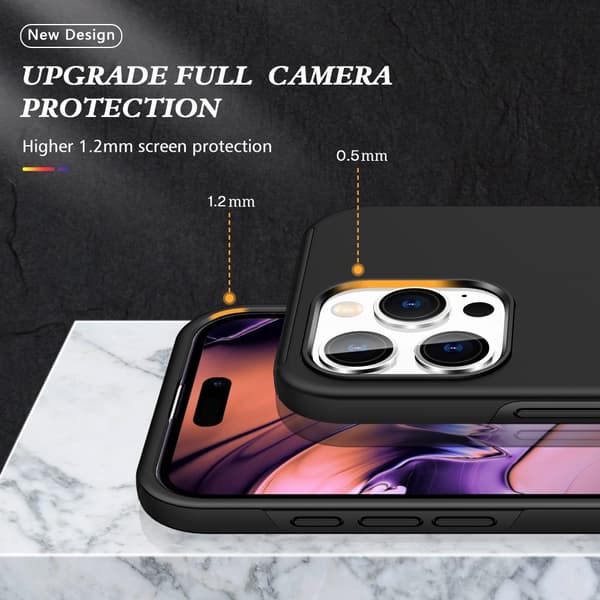 iPhone 16 Pro Max Skal Med Magnetisk Ringhållare Svart