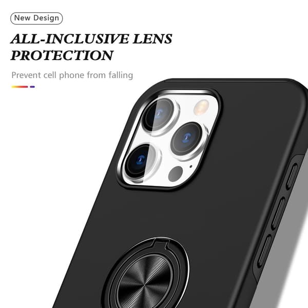 iPhone 16 Pro Max Skal Med Magnetisk Ringhållare Svart