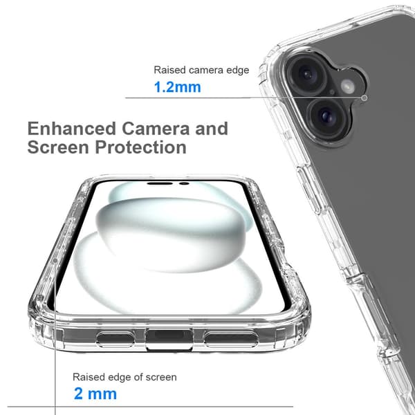 Allround Cover Skal iPhone 16 Plus Transparent