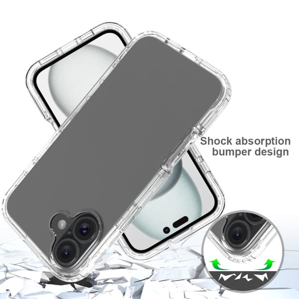 Allround Cover Skal iPhone 16 Plus Transparent