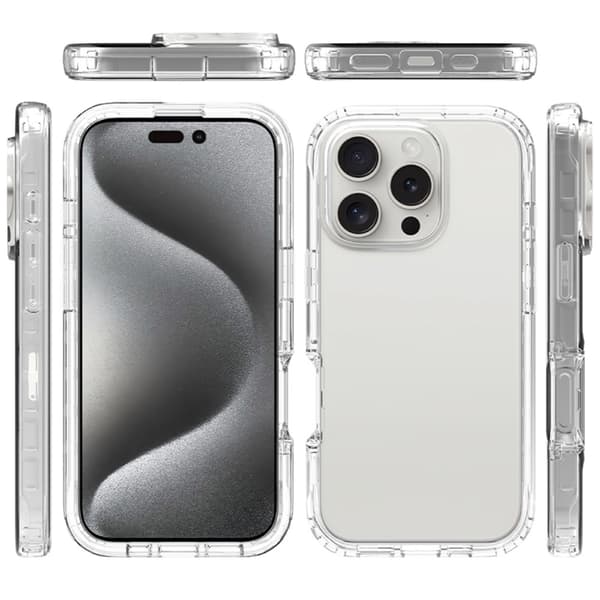 Allround Cover Skal iPhone 16 Pro Transparent