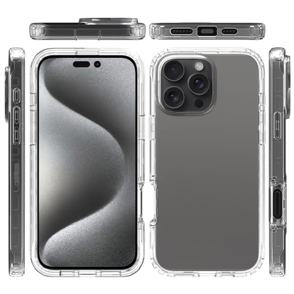 Allround Cover Skal iPhone 16 Pro Max Transparent