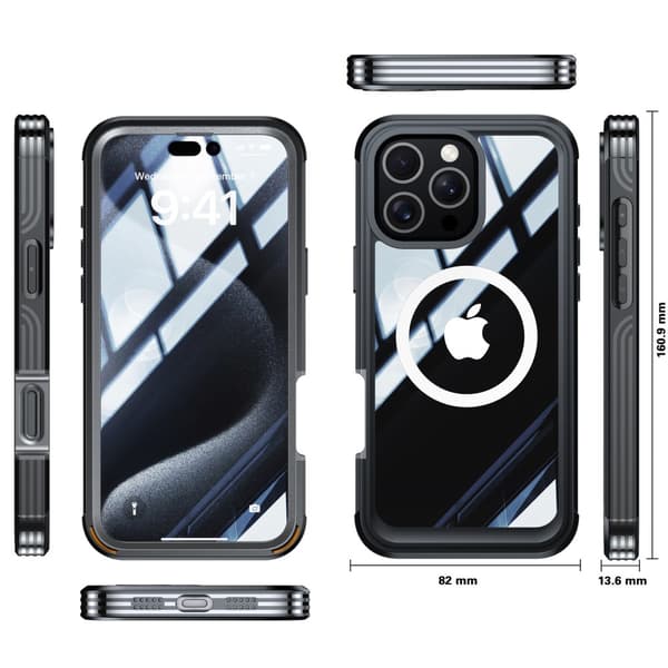 Ultra Full Protection MagSafe Case iPhone 16 Pro Max Black