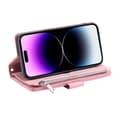 Miniatyrbild 3 av 5: iPhone 16 Pro Max Plånboksväska Vadderad Rosa