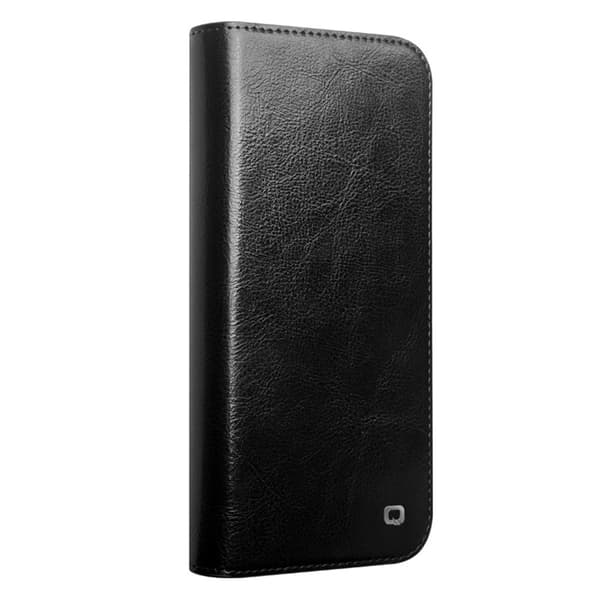 Qialino Leather Wallet Case iPhone 16 Pro Max Black