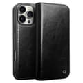 Miniatyrbild 1 av 5: Qialino Leather Wallet Case iPhone 16 Pro Max Black