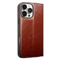 Miniatyrbild 5 av 5: Qialino Leather Wallet Case iPhone 16 Pro Max Brown