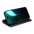 Miniatyrbild 2 av 5: Qialino Leather Wallet Case iPhone 16 Black