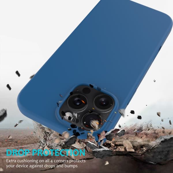 Silikonskal iPhone 16 Pro Max Blå