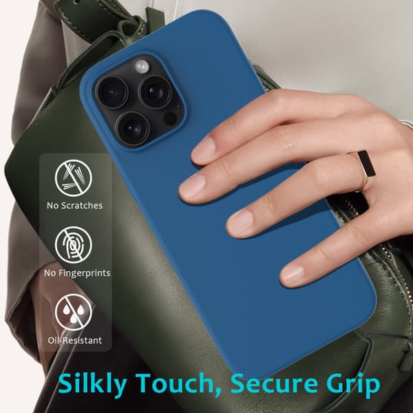 Silikonskal iPhone 16 Pro Max Blå