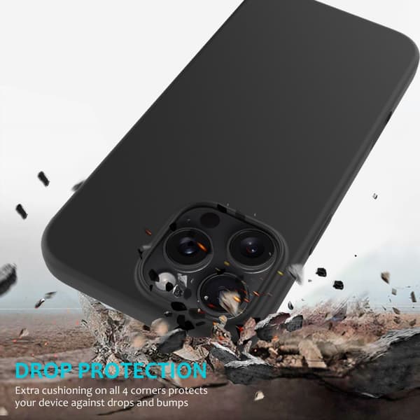 Silikonskal iPhone 16 Pro Max Svart