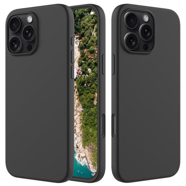 Silikonskal iPhone 16 Pro Max Svart