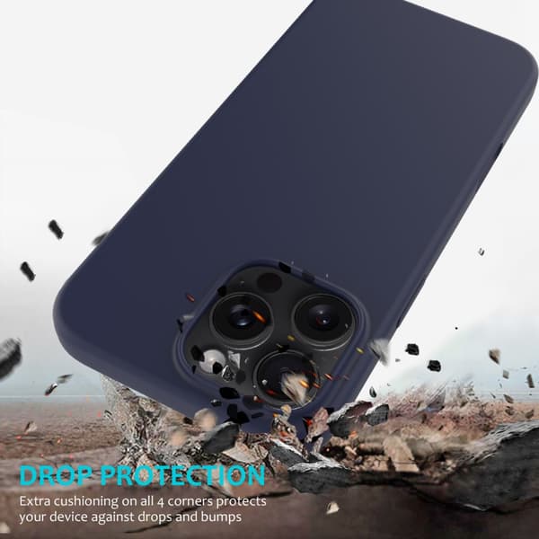 Silikonskal iPhone 16 Pro Midnattsblå