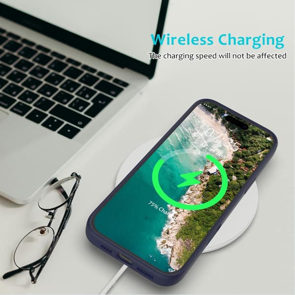 Silikonskal iPhone 16 Pro Midnattsblå
