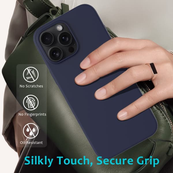Silikonskal iPhone 16 Pro Midnattsblå