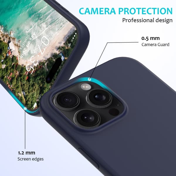 Silikonskal iPhone 16 Pro Midnattsblå