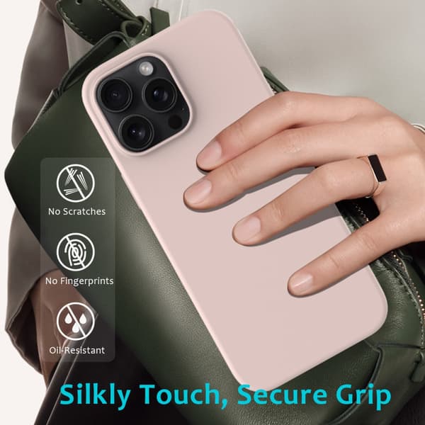 Silikonskal iPhone 16 Pro Rosa