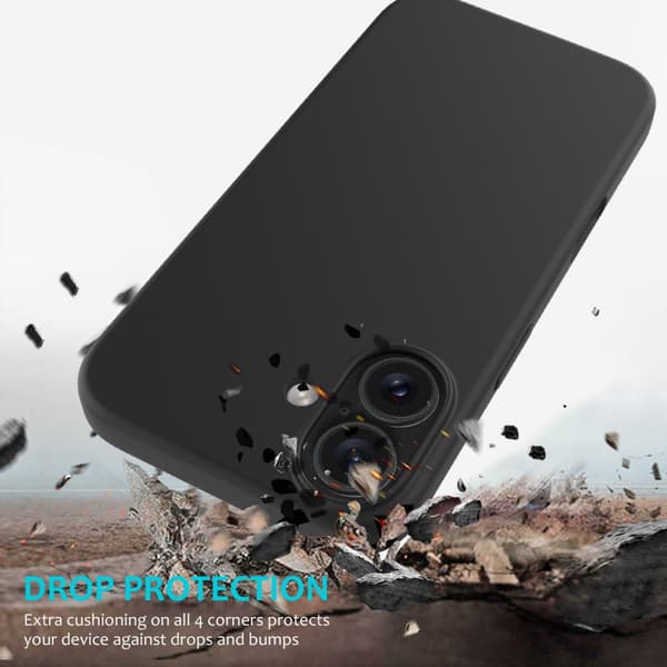 Silikonskal iPhone 16 Plus Svart