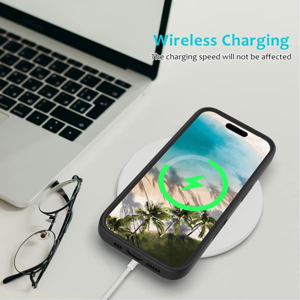 Silikonskal iPhone 16 Plus Svart