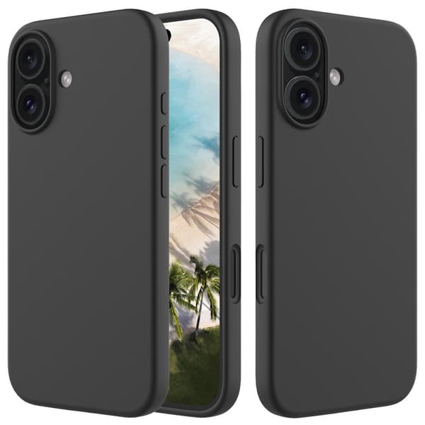 Silikonskal iPhone 16 Plus Svart
