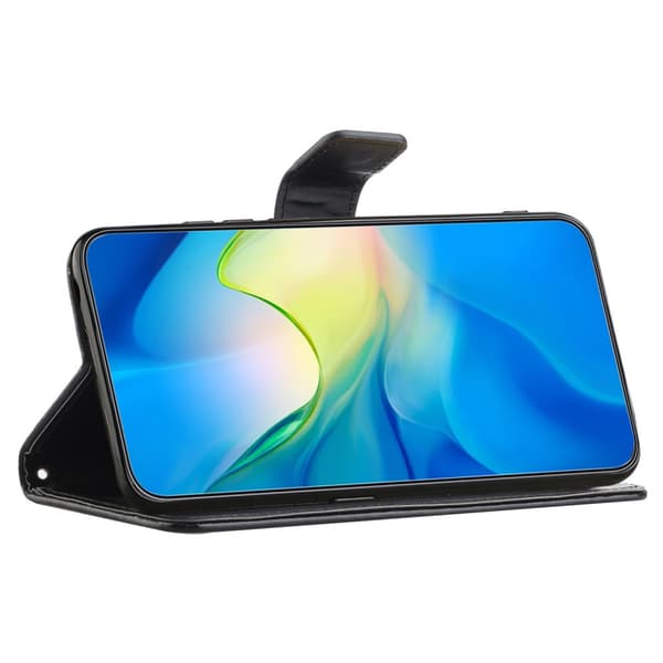 Läderfodral Fjärilar iPhone 16 Pro Max Svart