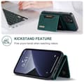 Miniatyrbild 5 av 10: DG.MING 2 in 1 Magnetic Card Slot Case iPhone 16 Pro Max Green
