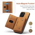 Miniatyrbild 3 av 9: DG.MING 2 in 1 Magnetic Card Slot Case iPhone 16 Pro Max Cognac